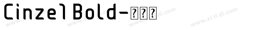 Cinze1 Bold字体转换